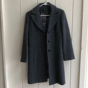 Grey peacoat